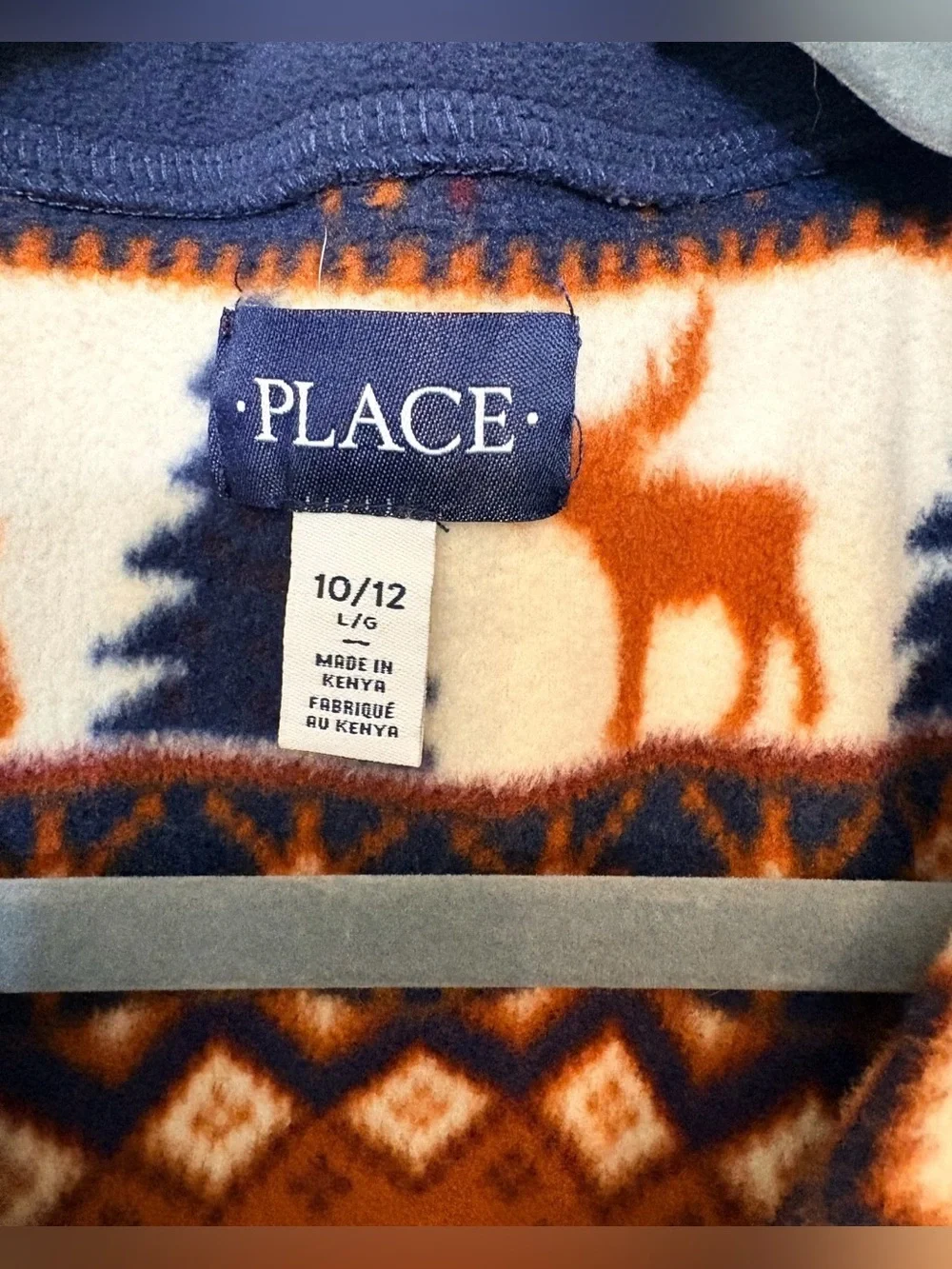 Kids Henley Pullover Cozy Sweater Striped 10/12